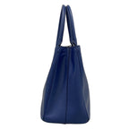 Prada Handbag Galleria Medium Bag Blue Leather — view 4