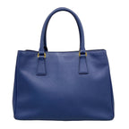 Prada Handbag Galleria Medium Bag Blue Leather — view 3