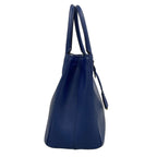 Prada Handbag Galleria Medium Bag Blue Leather — view 2