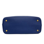 Prada Handbag Galleria Medium Bag Blue Leather — view 5