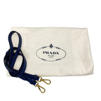 Prada Handbag Galleria Medium Bag Blue Leather — view 8