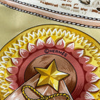 Hermes Scarf Carre 90 Yellow Red Multi Chevaux de Trait — view 2