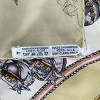 Hermes Scarf Carre 90 Yellow Red Multi Chevaux de Trait — view 3