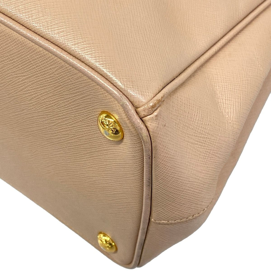 Prada Tote Bag Galleria Large Pink Beige Leather — view 6