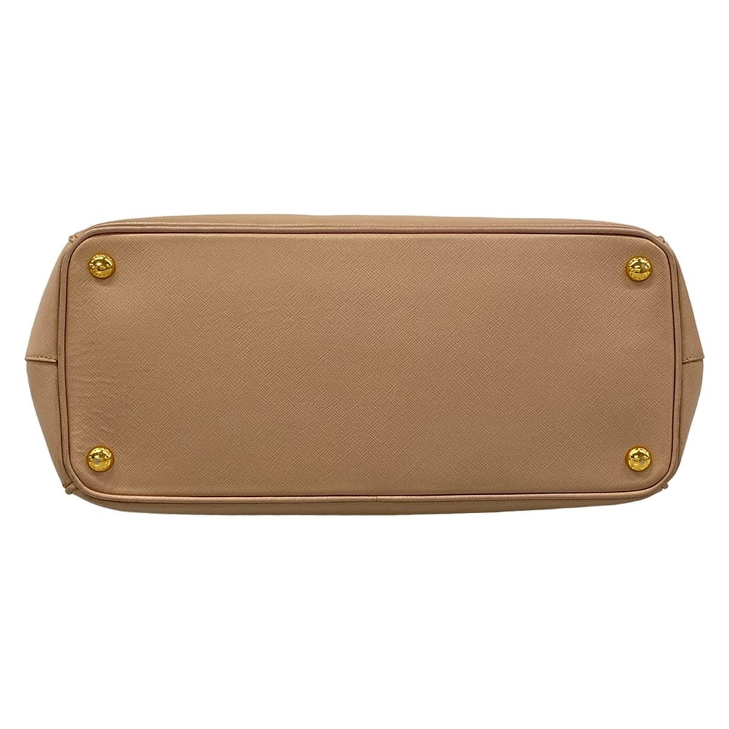 Prada Tote Bag Galleria Large Pink Beige Leather — view 5