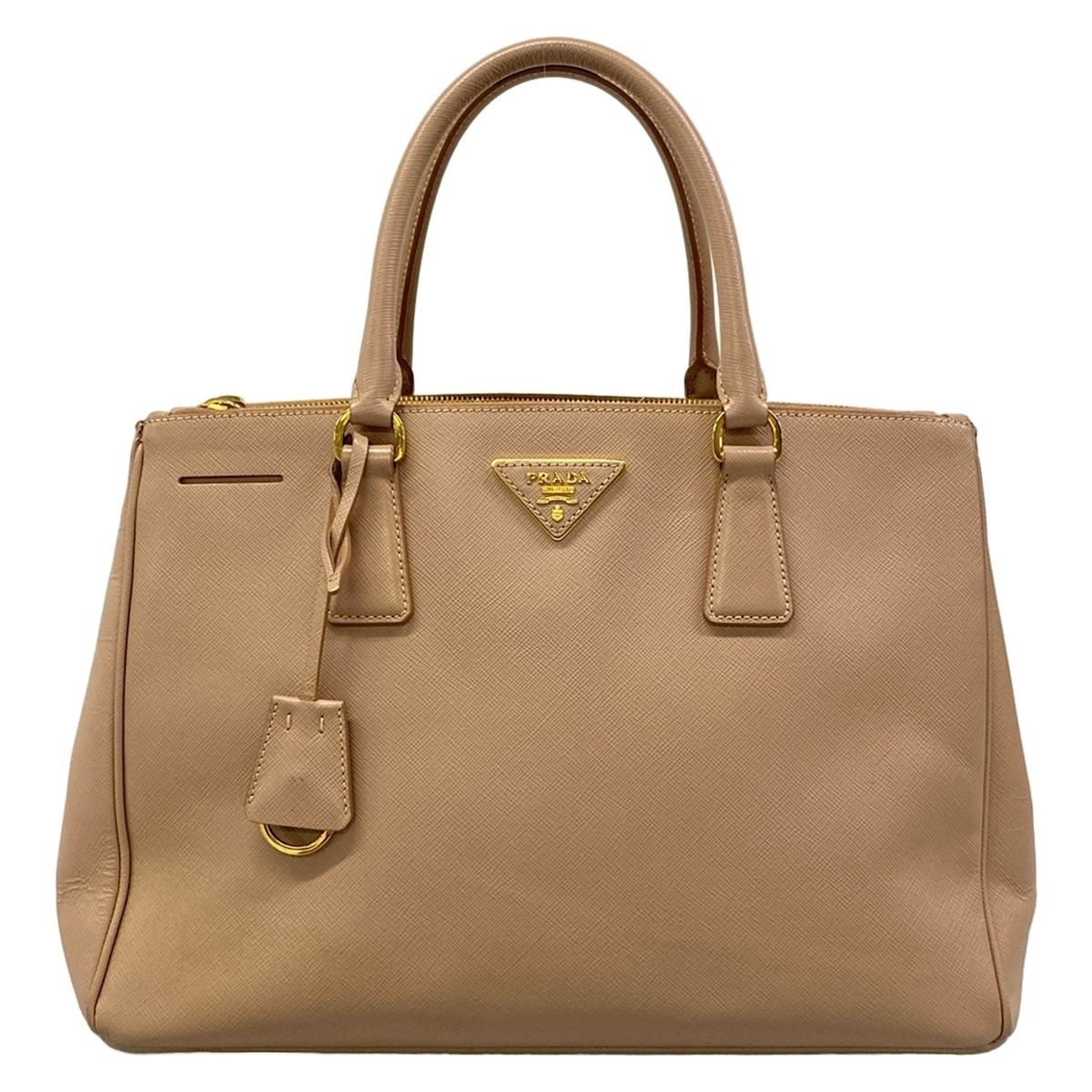 Prada Tote Bag Galleria Large Pink Beige Leather