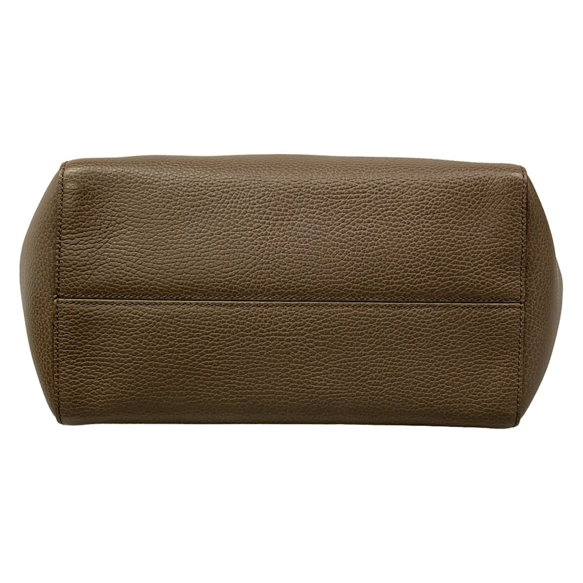 Gucci Tote Bag Swing Dark Beige Leather — view 5