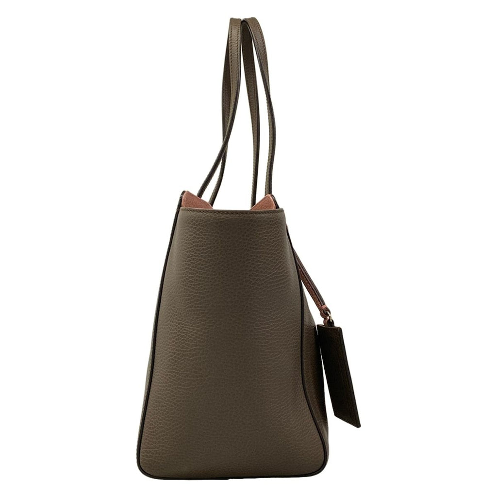 Gucci Tote Bag Swing Dark Beige Leather — view 2