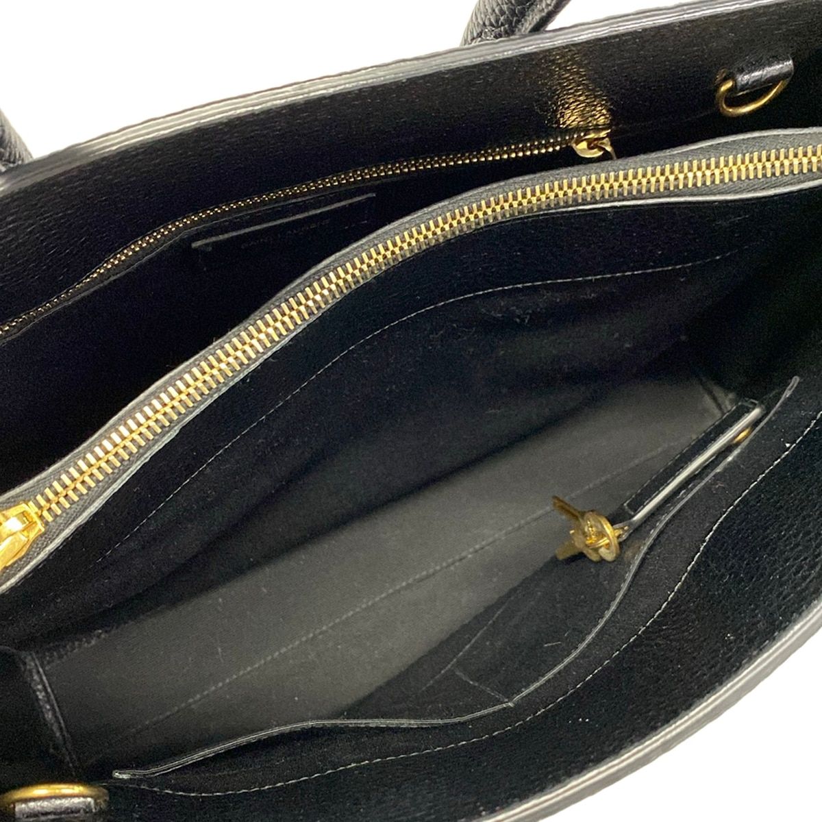 Saint Laurent Paris Tote Bag Sac de Jour Small Black Leather — view 7