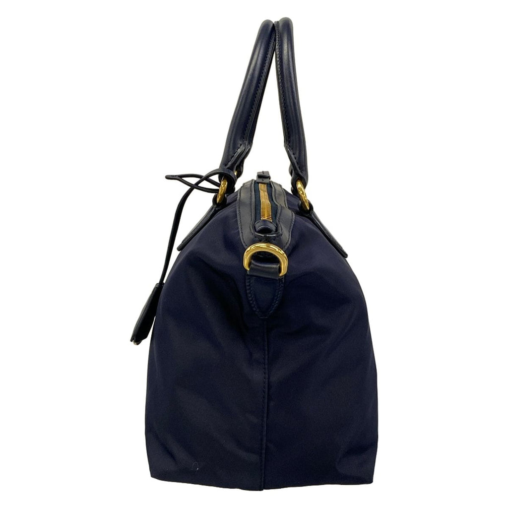 Prada Handbag Dark Navy Leather — view 4