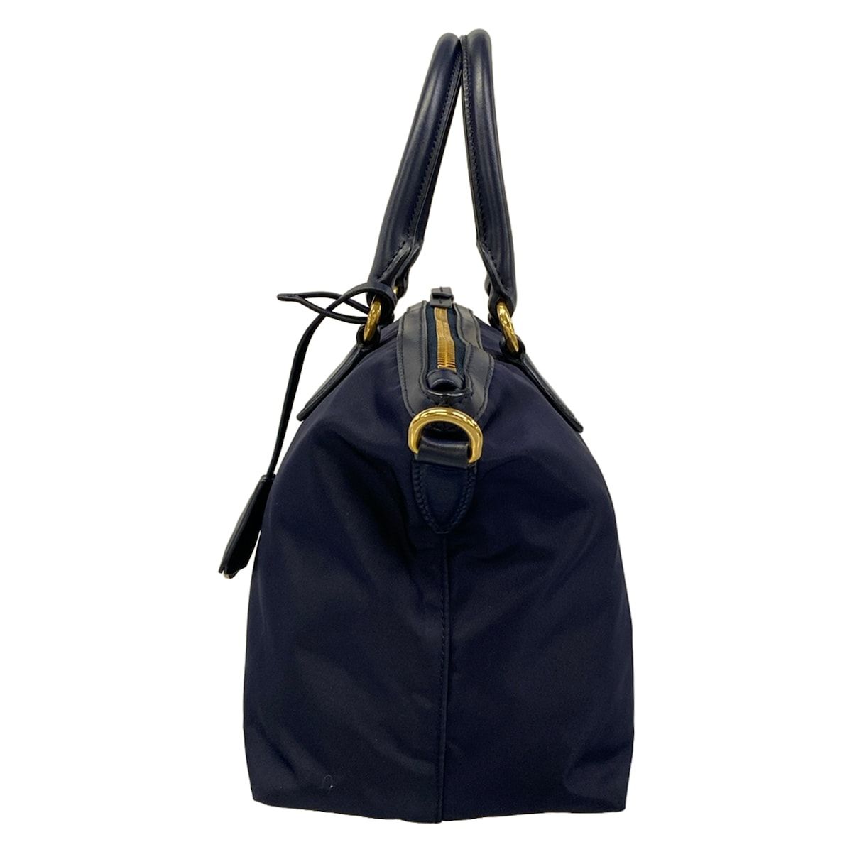 Prada Handbag Dark Navy Leather — view 4