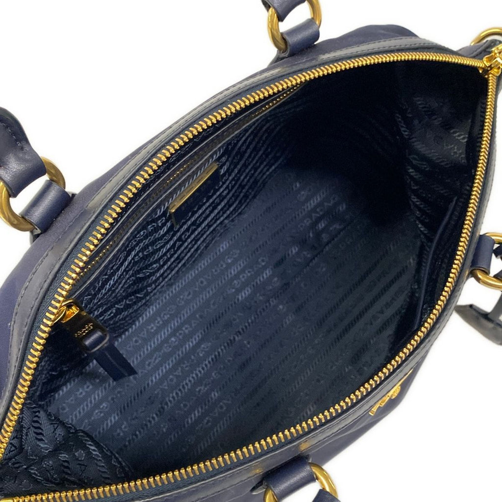 Prada Handbag Dark Navy Leather — view 7
