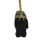 Louis Vuitton Shoulder Bag Epi Portefeuille Trunk Mini Khaki Black Chain Strap — view 2