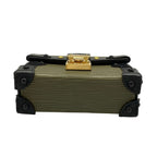 Louis Vuitton Shoulder Bag Epi Portefeuille Trunk Mini Khaki Black Chain Strap — view 5