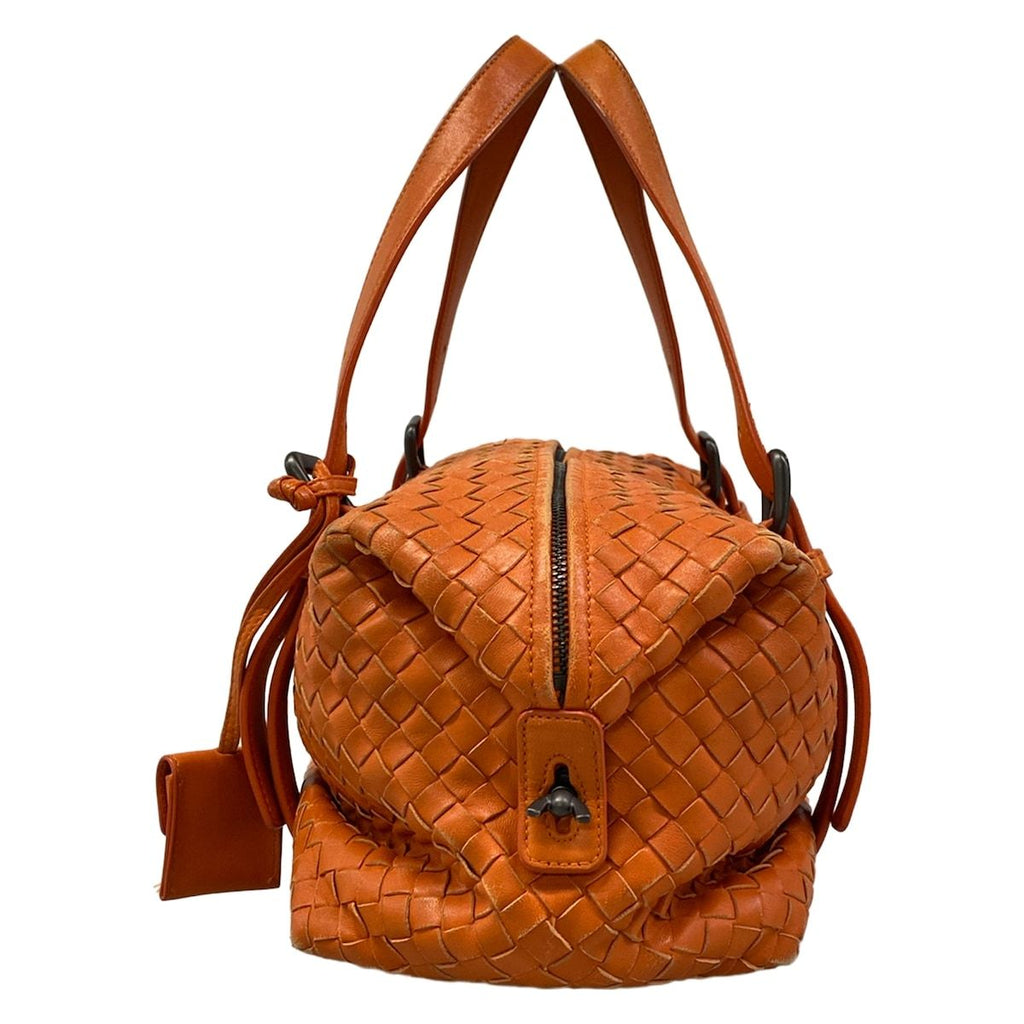 Bottega Veneta Handbag Intrecciato Nappa Montaigne Bag Orange Leather — view 4