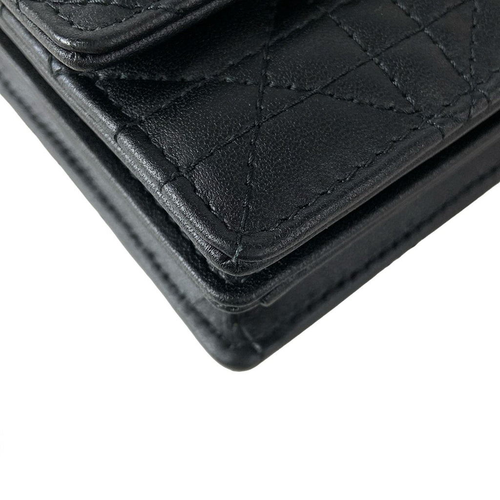Dior My Dior Mini Bag Cannage Stitch Top Handle Black — view 7