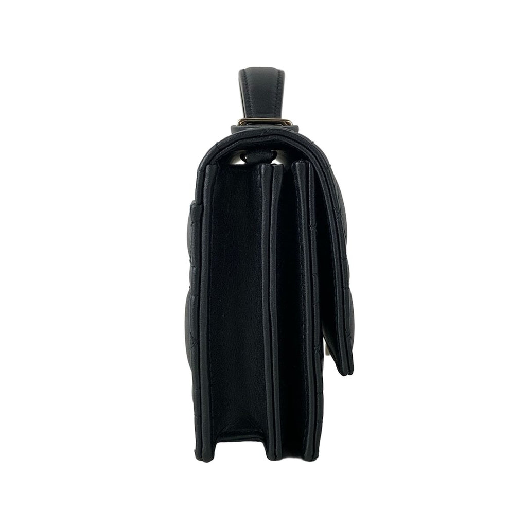 Dior My Dior Mini Bag Cannage Stitch Top Handle Black — view 2
