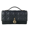 Dior My Dior Mini Bag Cannage Stitch Top Handle Black