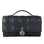 Dior My Dior Mini Bag Cannage Stitch Top Handle Black