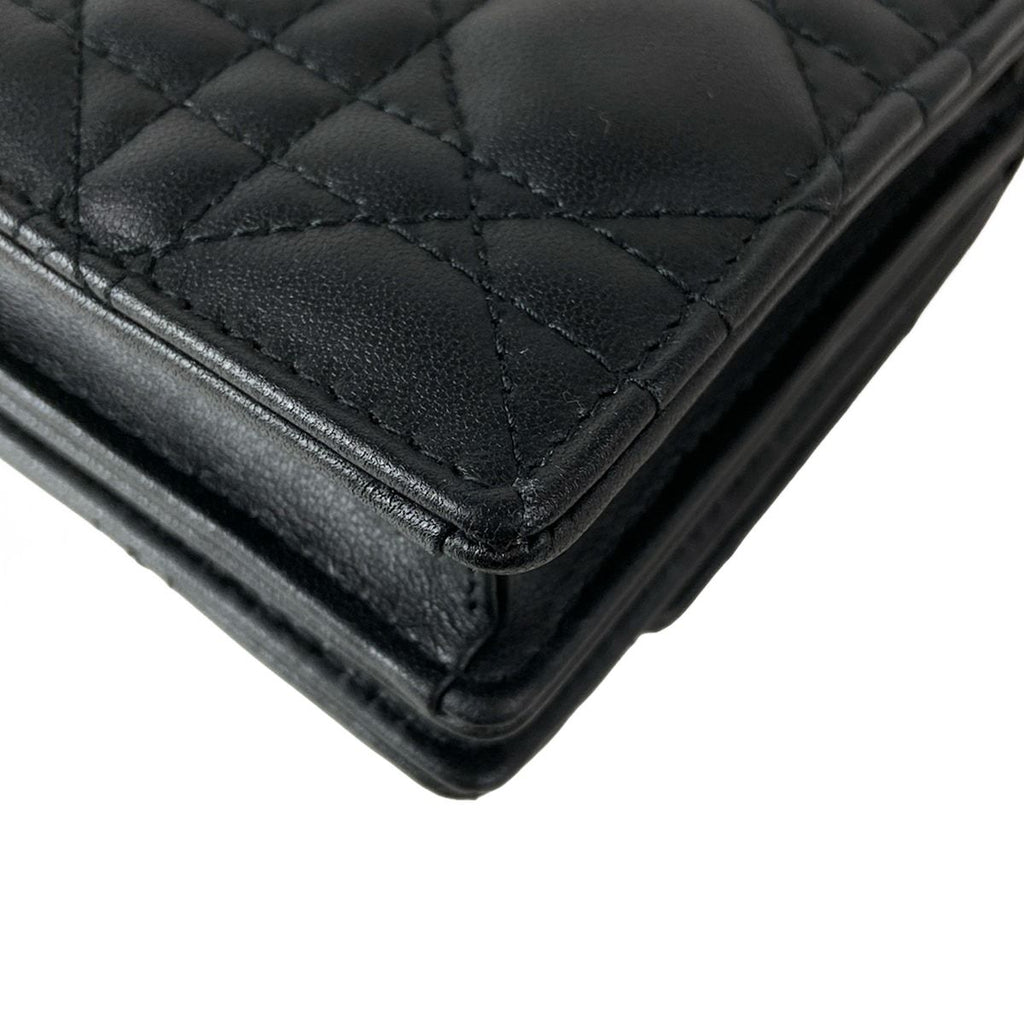 Dior My Dior Mini Bag Cannage Stitch Top Handle Black — view 8