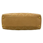 Chanel Shoulder Bag Wild Stitch Light Brown Matte Gold Leather — view 5