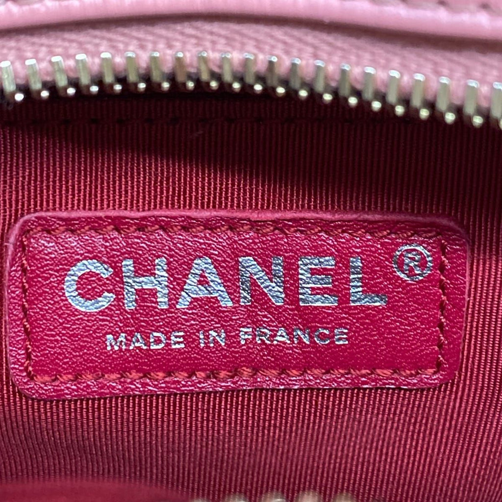Chanel Shoulder Bag Gabrielle de Chanel Small Hobo Yellow Green Pink Leather — view 8