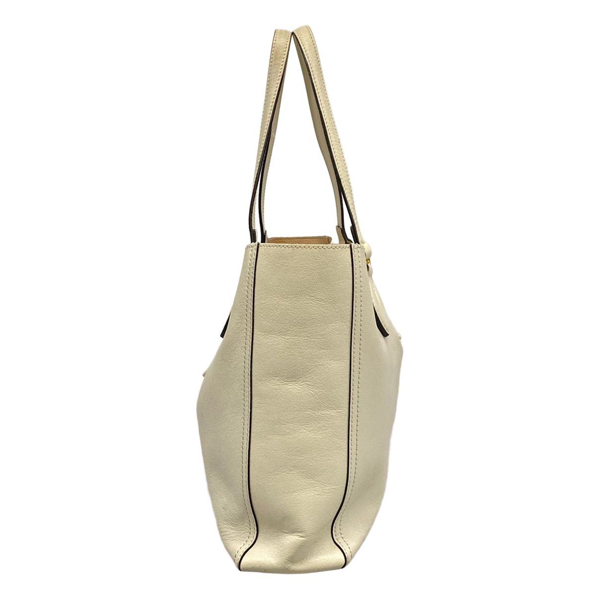 Gucci Tote Bag GG Marmont White Leather — view 4
