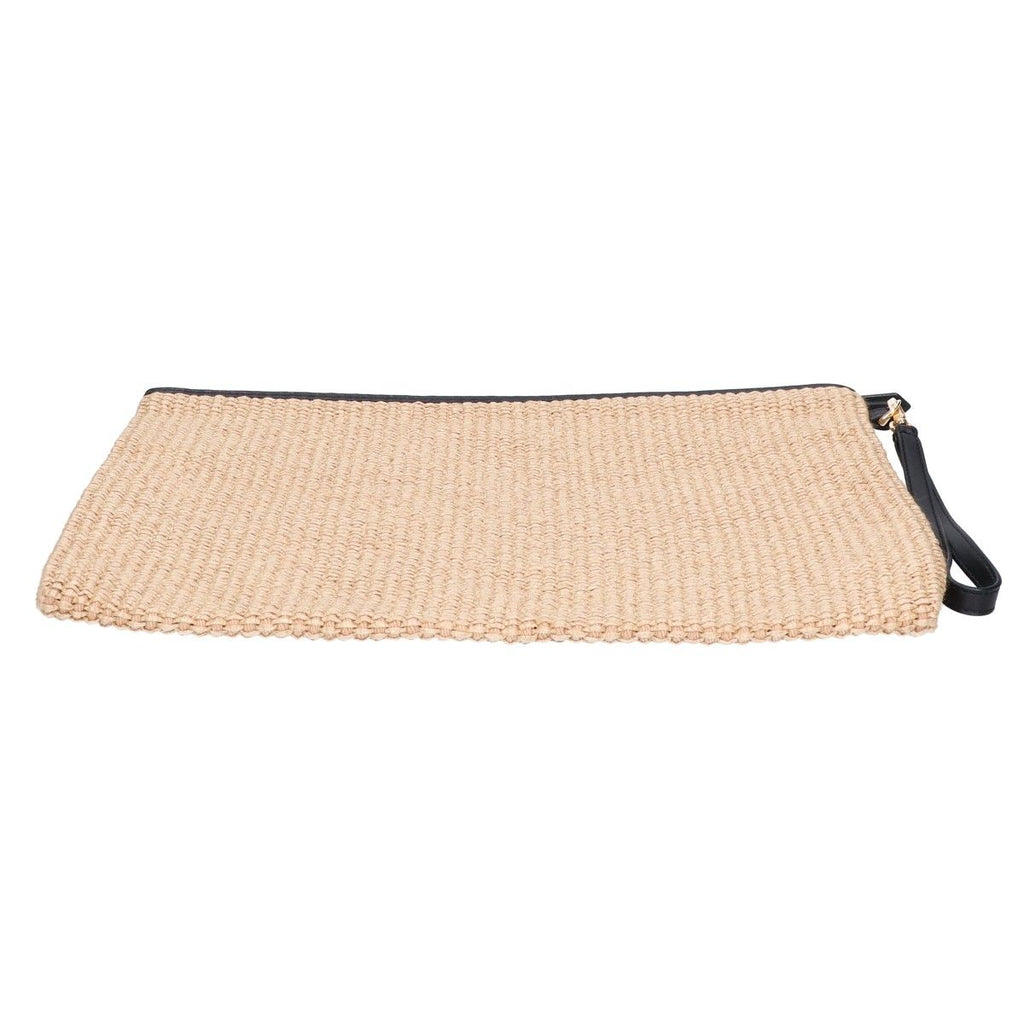 Fendi Raffia Leather Logo Clutch — view 3