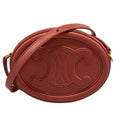 Celine Shoulder Bag Crossbody Oval Purse Cuir Triomphe Pink