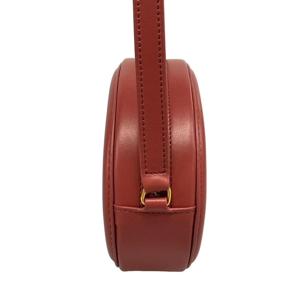 Celine Shoulder Bag Crossbody Oval Purse Cuir Triomphe Pink — view 2