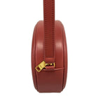 Celine Shoulder Bag Crossbody Oval Purse Cuir Triomphe Pink — view 4