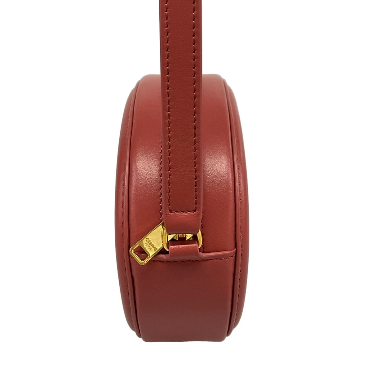 Celine Shoulder Bag Crossbody Oval Purse Cuir Triomphe Pink — view 4
