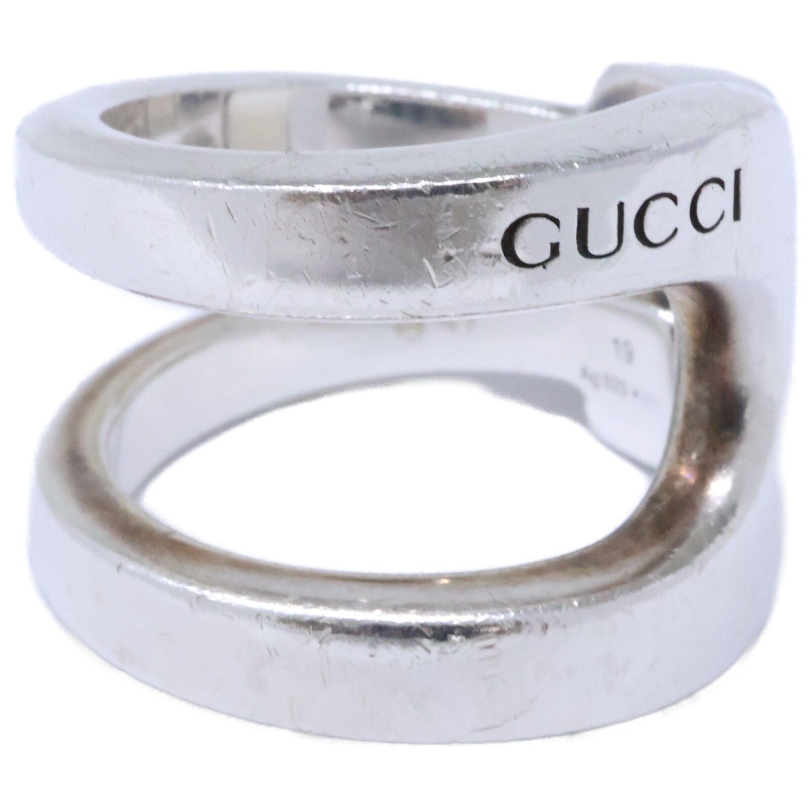 Gucci Horsebit 19 Ring Silver