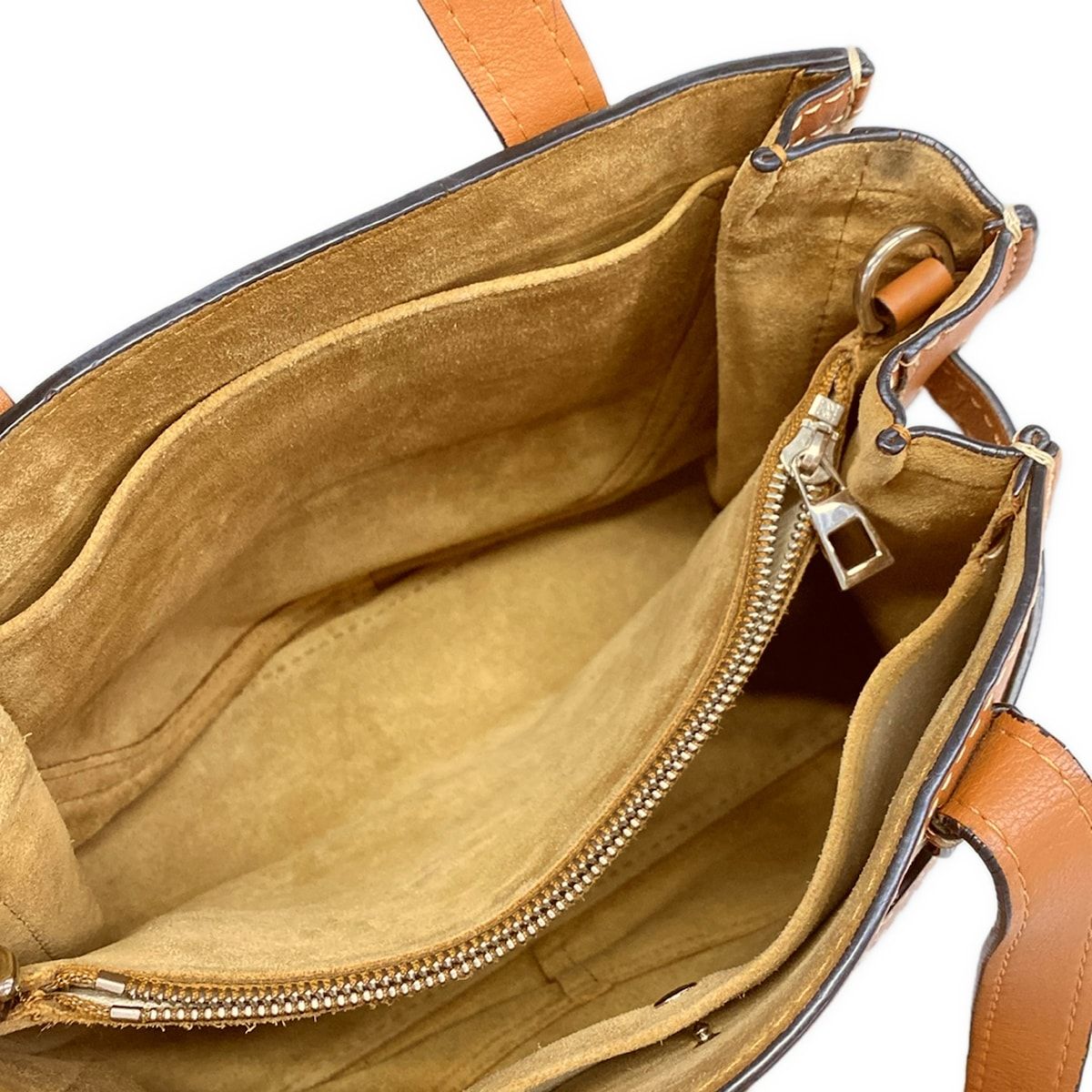 Loewe Tote Bag Gate Top Handle Small Beige Brown — view 7