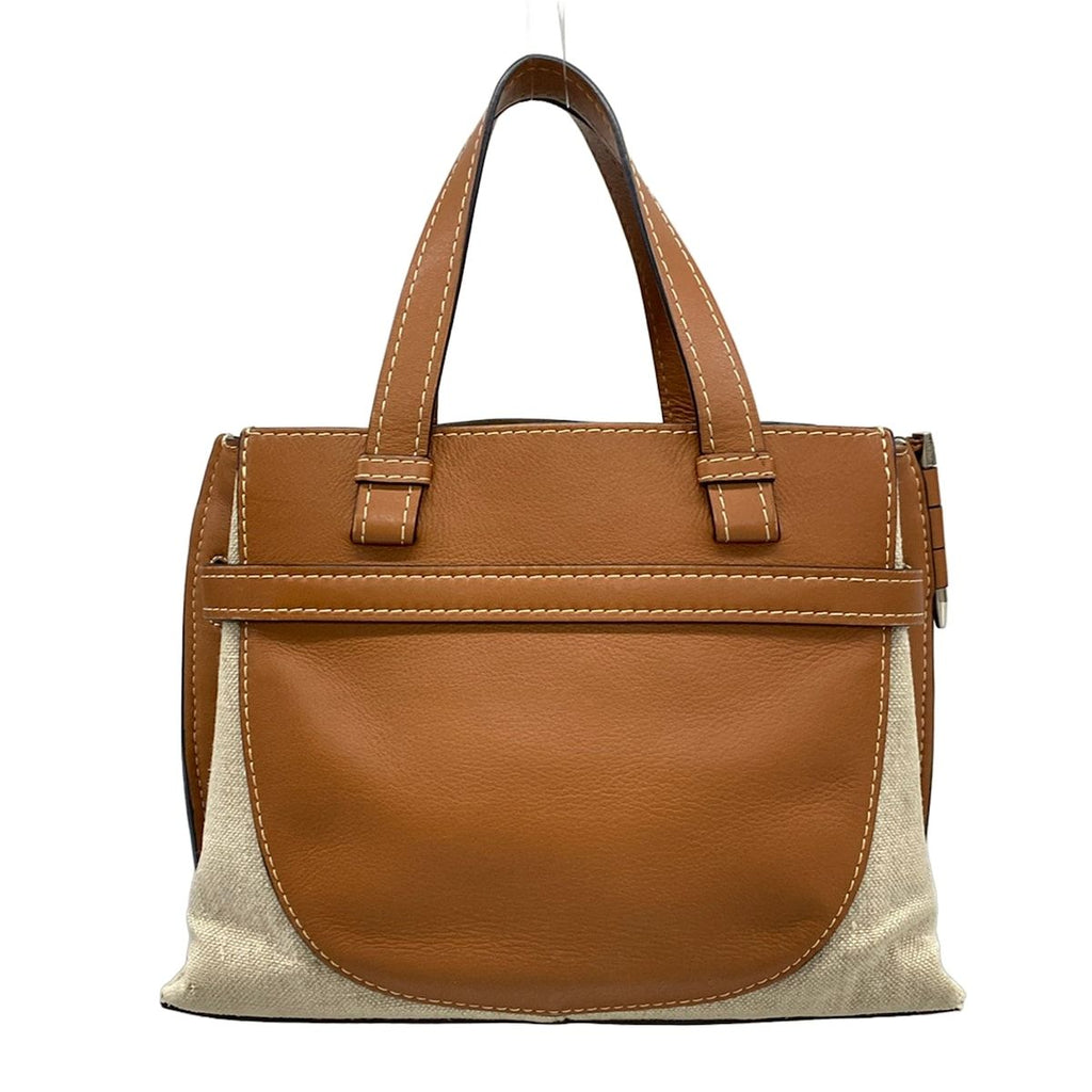 Loewe Tote Bag Gate Top Handle Small Beige Brown — view 3