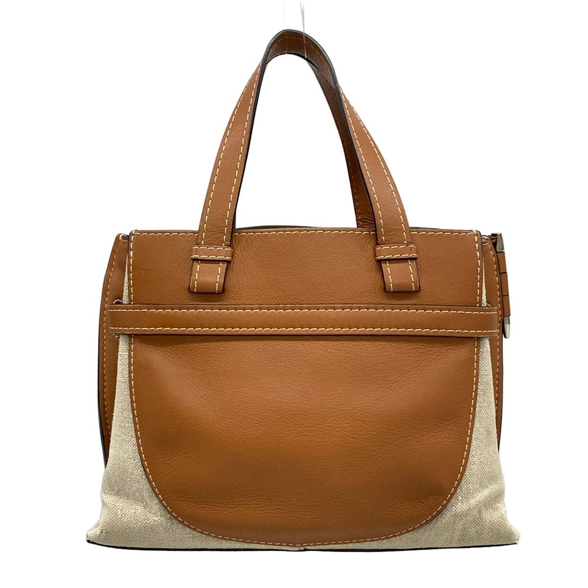 Loewe Tote Bag Gate Top Handle Small Beige Brown — view 3