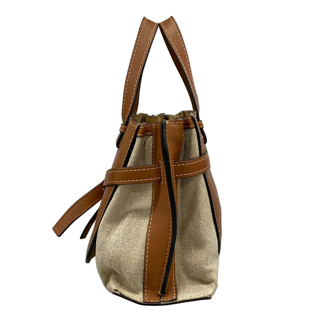 Loewe Tote Bag Gate Top Handle Small Beige Brown — view 4