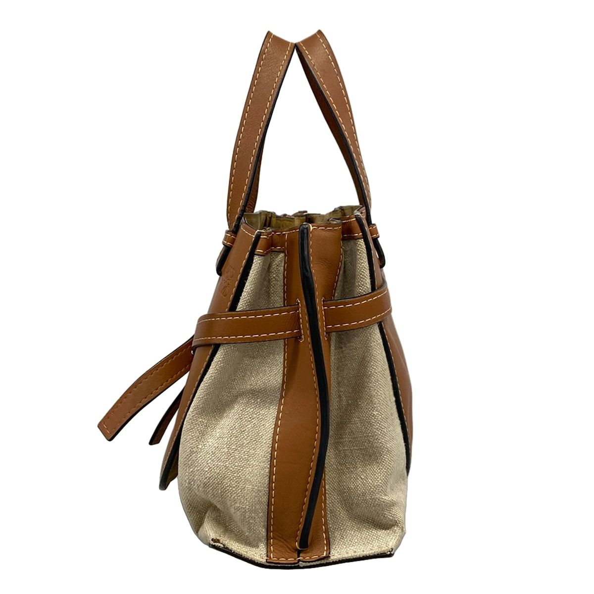 Loewe Tote Bag Gate Top Handle Small Beige Brown — view 4