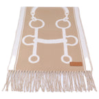 Hermes Mall Harness Pattern Cashmere Scarf — view 2