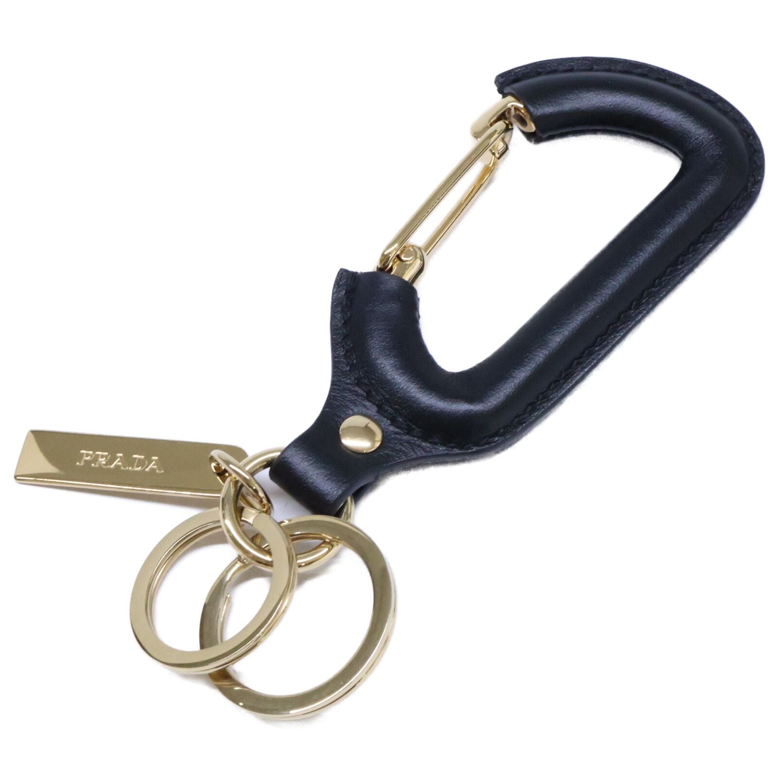Prada Leather Key Chain Key Holder