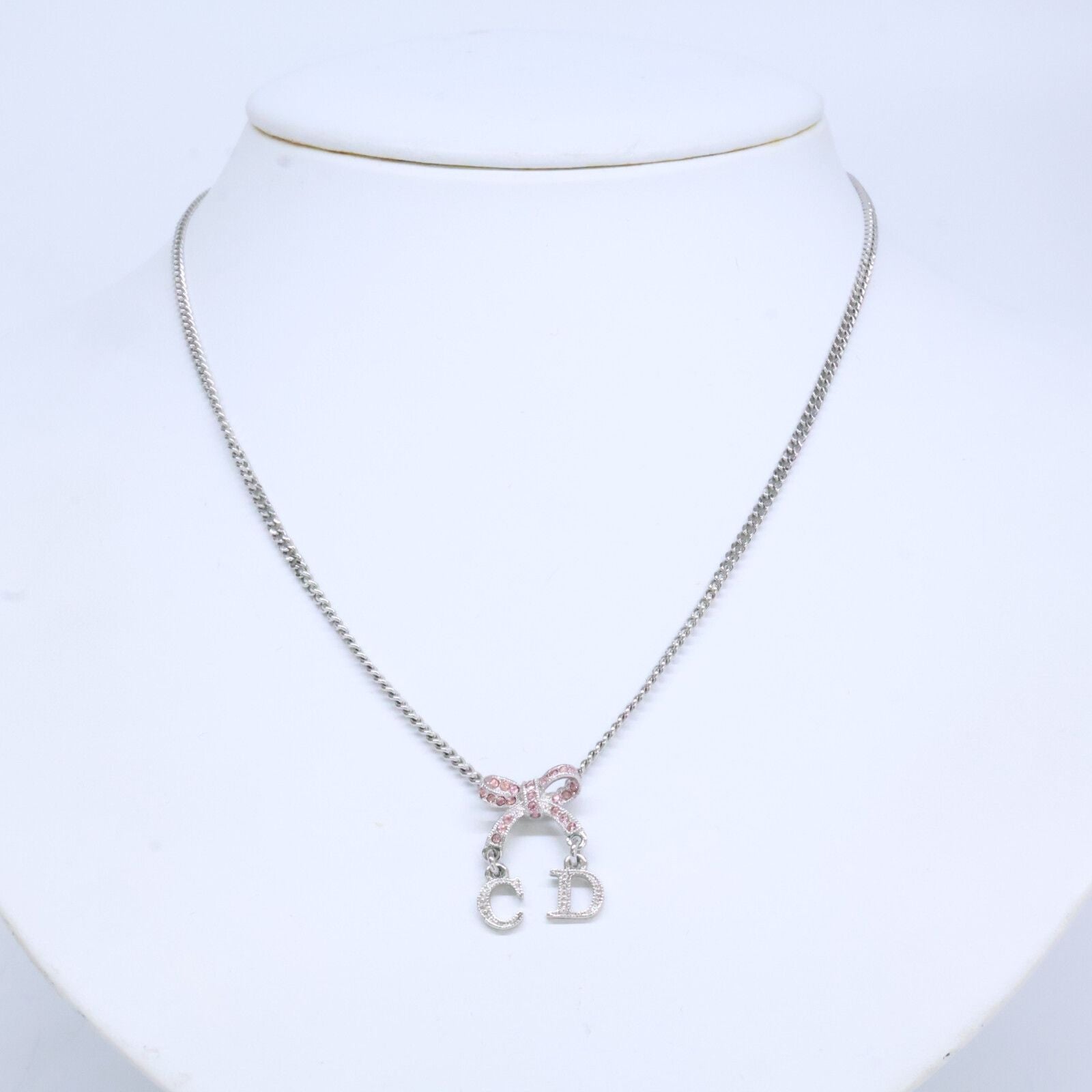 Dior Rhinestone Ribbon Top Chain — view 8