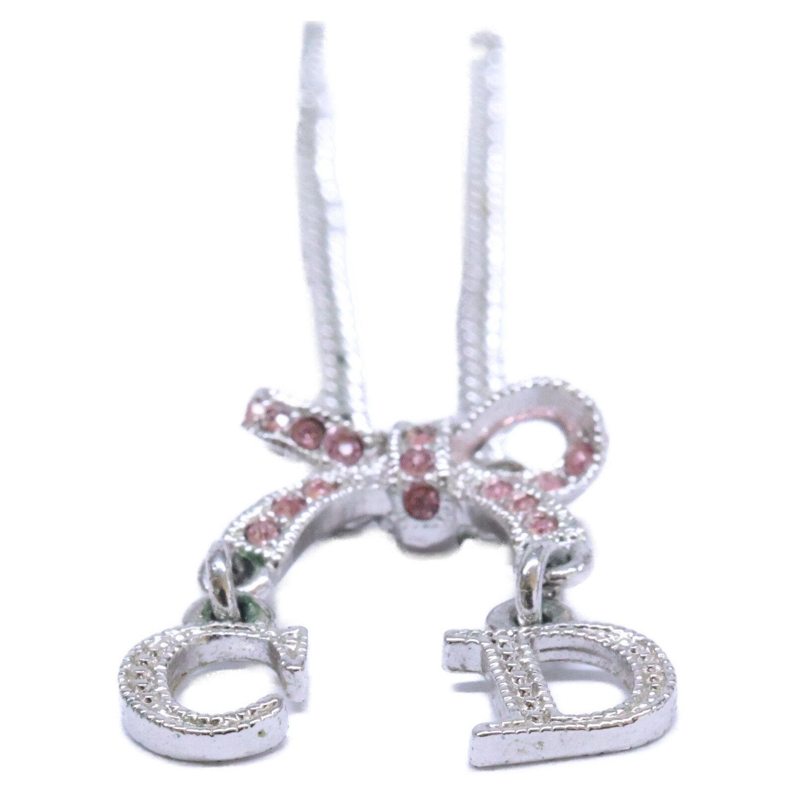 Dior Rhinestone Ribbon Top Chain — view 4