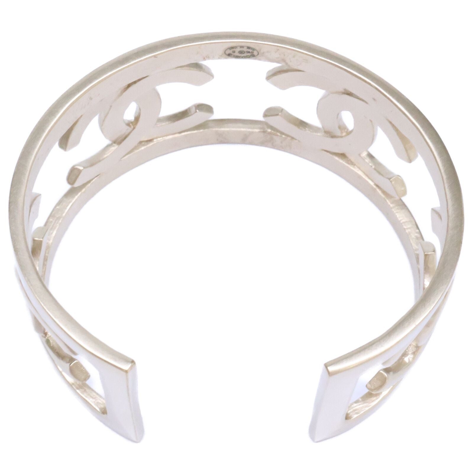 Chanel CC Logo Bangle Bracelet — view 6