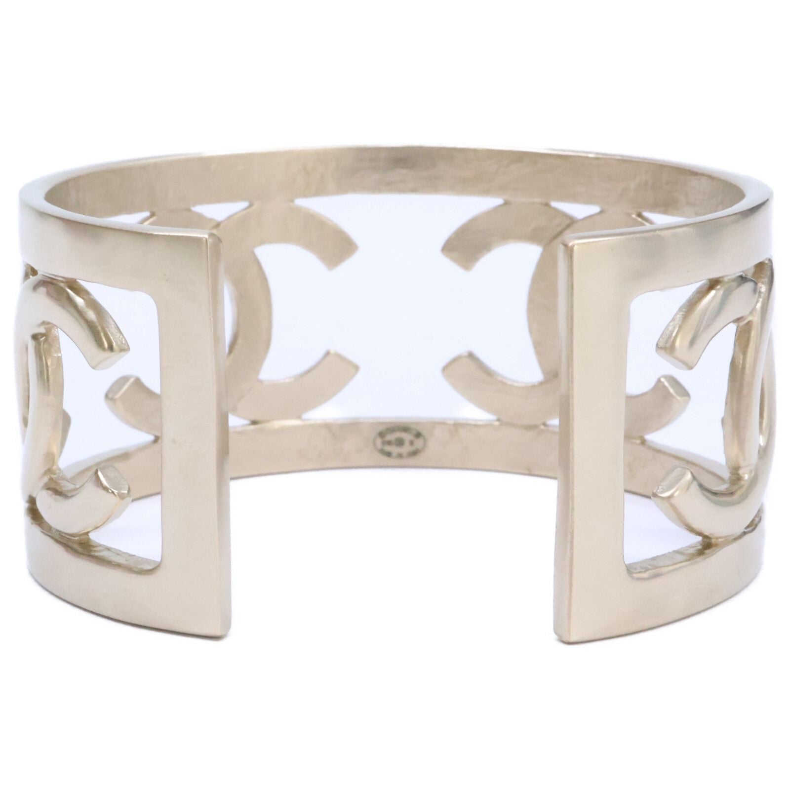 Chanel CC Logo Bangle Bracelet — view 3