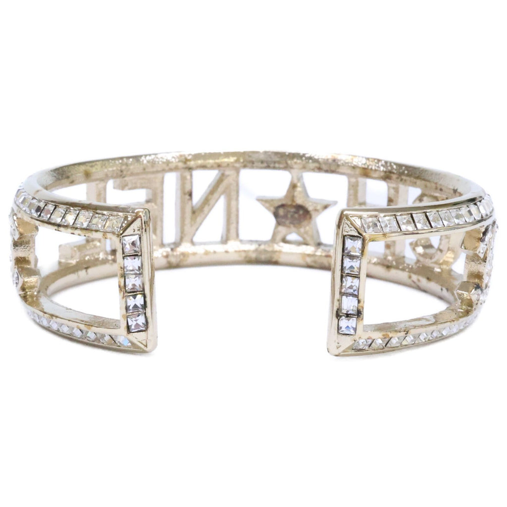 Chanel Rhinestone Logo Star Studs CC — view 3