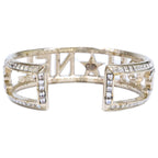 Chanel Rhinestone Logo Star Studs CC — view 3