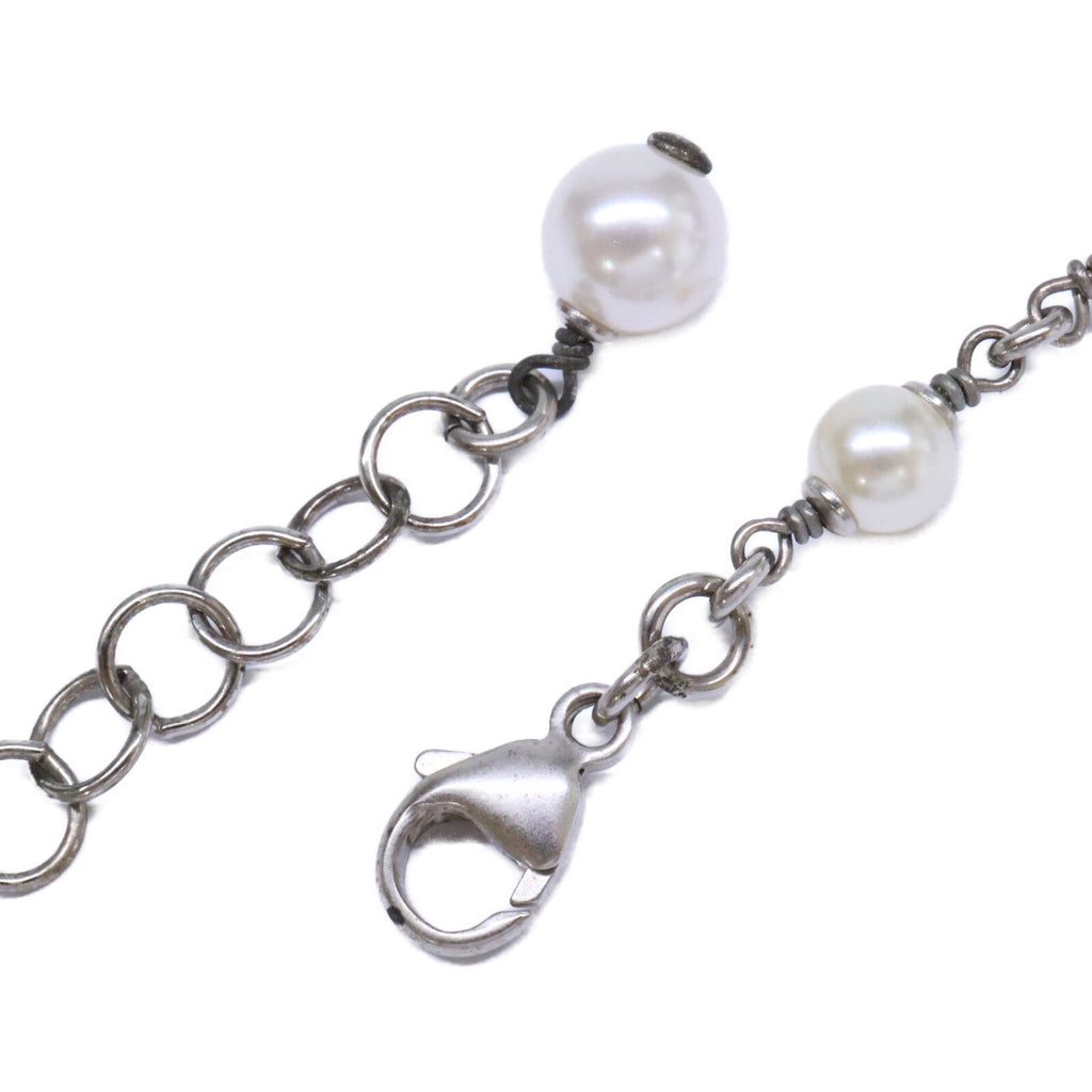 Chanel Rhinestone CC Logo Baroque Pearl Necklace — view 5