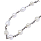 Chanel Rhinestone CC Logo Baroque Pearl Necklace — view 2