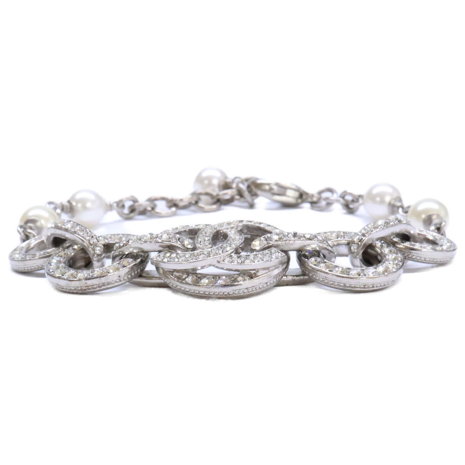 Chanel Rhinestone CC Logo Chain — view 2