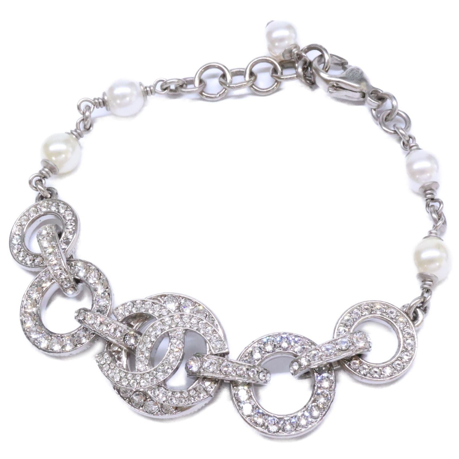 Chanel Rhinestone CC Logo Chain